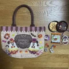 a*o様 ディズニー ハロウィンスイーツ オバケ トートバッグ キーホルダー ク