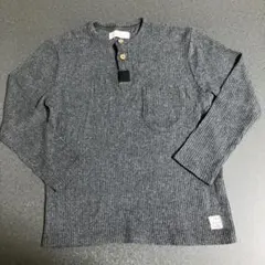 ZARA KIDS ザラキッズ 長袖 ダークグレー リブ トップス 120サイズ