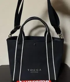 TOCCA 撥水 BICOLOR RIBBON TOTE 2way 黒 トート - メルカリ
