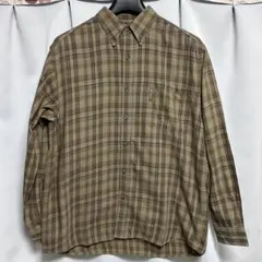 コロンビア　Colombia 長袖シャツ　チェック柄 アースカラー Mサイズ
