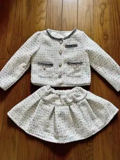 laulea ツイードセットアップ　美品　120