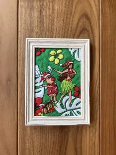 ハワイアン　フラガール＆トナカイ　 クリスマスキルト