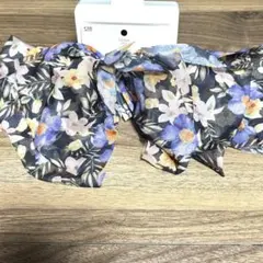 花柄シフォンリボンヘアアクセサリー