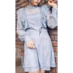 【BUBBLES】 レースミニワンピース