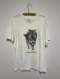 90s USA製 グッドレギュラー " アニマル 狼 Tee Tシャツ "