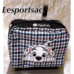【極美品】レスポートサック スクエアポーチ　ディズニー 　101匹わんちゃん