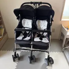 Combi 双子用ベビーカー 二人乗り ブラックのサムネイル