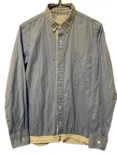 sacai サカイ レース刺繍 裾ドローコード シャツ