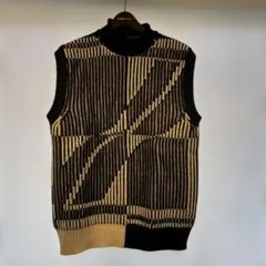 WE11dONE ストライプニットベスト