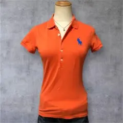 ラルフローレンスポーツ ビッグポニーポロシャツ オレンジ y2k ピチt