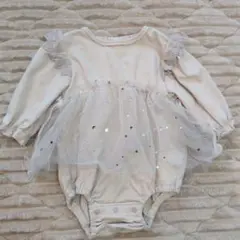 cottoli レーススカートロンパース