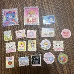 平成レトロ　平成女児　レモン株式会社　ハムスター　うさぎ　くま　フレークシール