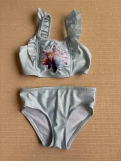 アナ雪　フリル付き 水着　95-105