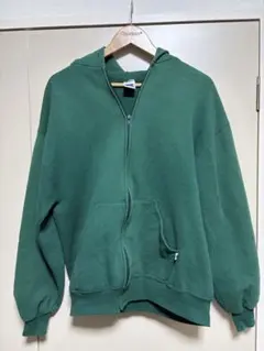 RUSSELL ATHLETIC グリーン フルジップパーカー