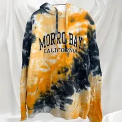 タイダイ柄 パーカー プルオーバー ロゴプリント 男女兼用