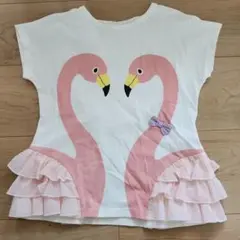 フラミンゴ　フリルTシャツのサムネイル