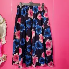Mサイズ 花柄 フレアスカート