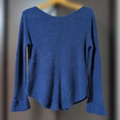 NEW YORKER ニューヨーカー セーター　長袖ニット　紺　M