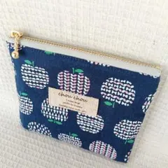 ティッシュケース付きファスナーポーチ ミニポーチ 小物入れ ハンドメイド