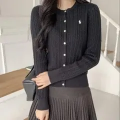 【Polo Ralph Lauren】ブラック カーディガン