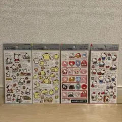 大人の図鑑シール　ポチャッコ　ポムポムプリン　ハローキティクロニクル