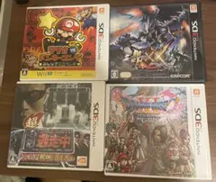 3DS 4本セット逃走中ドラクエ11モンハンダブルクロスマリオvsドンキーコング