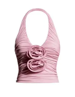 MAGDA BUTRYM H&M ローズモチーフホルターネックトップス