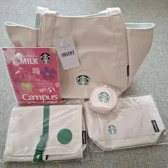 Starbucks トートバッグ　5点セット