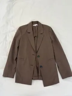 MOUSSY テーラードジャケット ストライプ ブラウンのサムネイル