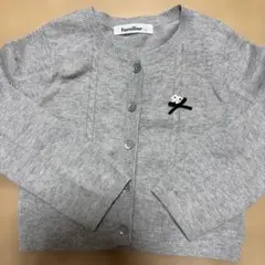 familiar グレー カーディガン 110cm