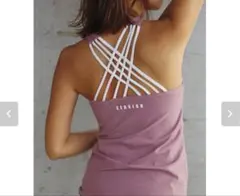 【新品】ヨガ・ピラティスウェアSEASIGN ピンク ストラップタンクトップ