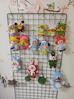 カラフルなモールぐるみ可愛くキーホルダー