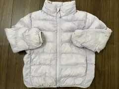 薄紫 ダウンコート 中綿コート ユニクロ 110