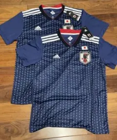 サッカー日本代表adidas2018ホームレプリカユニフォームS/Mサイズ2枚組