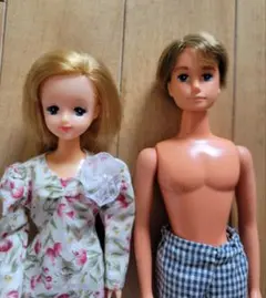 昭和レトロ⭐ リカちゃんのパパ＆ママのドール2体セット