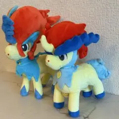 【2体セット】ポケモン ぬいぐるみ ケルディオ（いつもすがた・かくごのすがた）