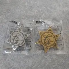 ドナルド　保安官バッチ　シルバー&ゴールド　シューティングギャラリー