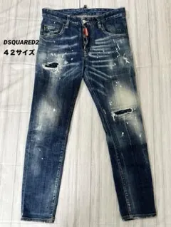 DSQUARED2 SLIM JEAN 46 ペイント クラッシュ デニム DSQUARED2 SLIM JEAN 46 ペイント クラッシュ デニム - メルカリ