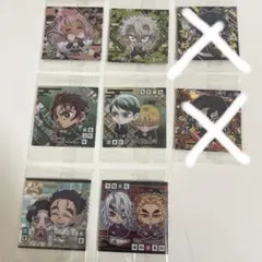 鬼滅の刃 ウエハース シール 6枚セット 、不死川実弥、甘露寺蜜璃