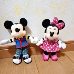 【新品タグ付き】ディズニーランド34周年　トゥーンタウン　ミッキーミニーぬいば トゥーンタウンモチーフ！東京ディズニーランド34周年アニバーサリー