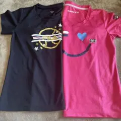 FILA Tシャツセット 黒とピンク