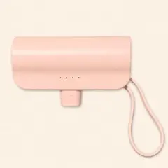 【新品】モバイルバッテリー iPhone用 5000mAh ピンク 小型 軽量のサムネイル