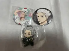 ウィンブレ　梅宮一　缶バッジ　ロックレザー　サンリオ