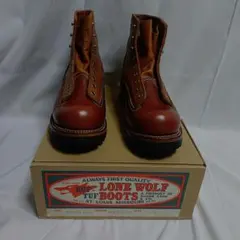新品同様】ロン・ウルフLONEWOLF ワイヤーマンブーツ サイズ9 ブラウン