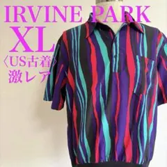 【IRVINE PARK】レトロストライプシャツ　激レア・90sヴィンテージ