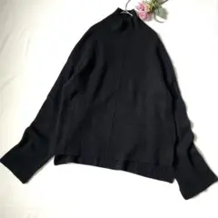 ヴェルメイユパーイエナ ハイネックニット ウール カシミヤ混 スリット セーターのサムネイル