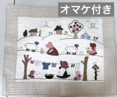 スーちゃんファミリー　タペストリー　ハンドメイド　パッチワーク