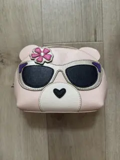 FURLA クマ ポーチ ピンク