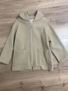 値下げ！！ベージュ ジップアップ フード付きコート　36