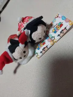 ミッキー・ミニー クリスマスぬいぐるみツムツム